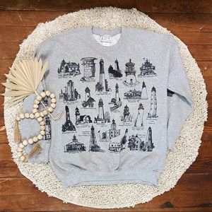 Vintage Great Lakes, U.S. Lighthouse Sweater